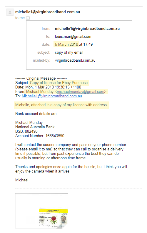 Where Munday's ID came from